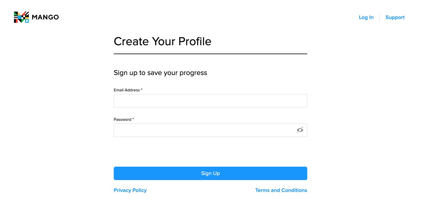 CREATE AN ACCOUNT